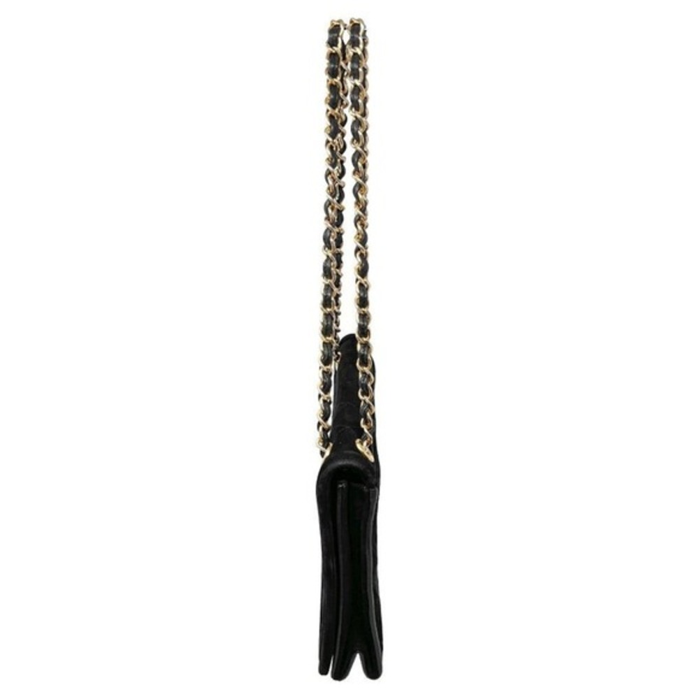 Chanel Black Suede Flap Bag Gold Chain CC Shoulder Bag - Picture 3 of 13